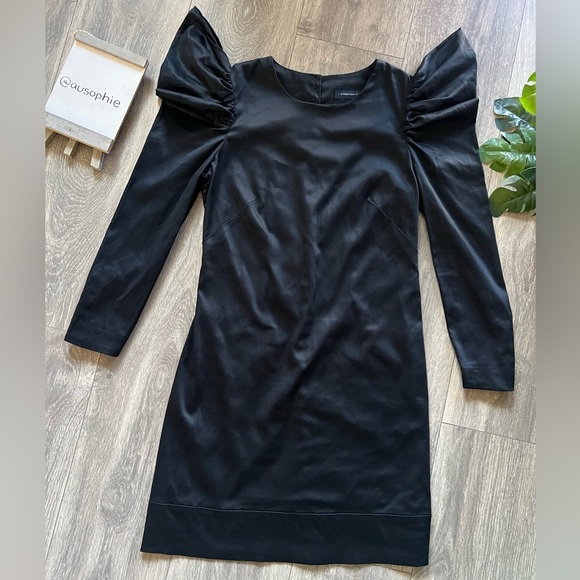 Rare! French connection avant garde puff sleeve Victorian button dress. Size 2 - Picture 2 of 13